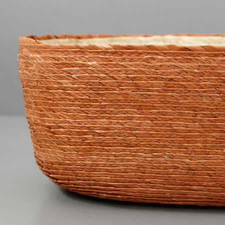 Makaua Palm Leaf Oval Bread Basket / Solid Petalo