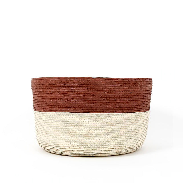 Makaua Palm Leaf Shelf Basket / Ladrillo