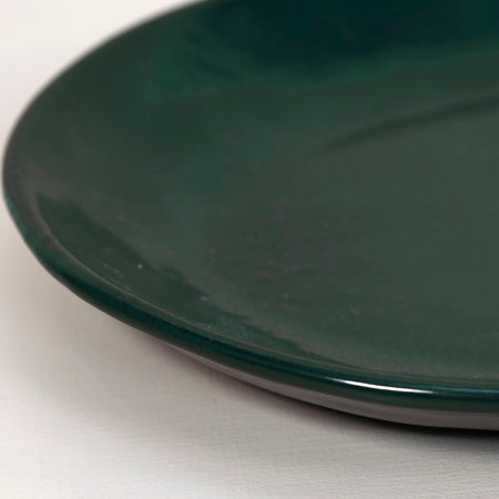 Marcus Oval Serving Platter/ Dark Green