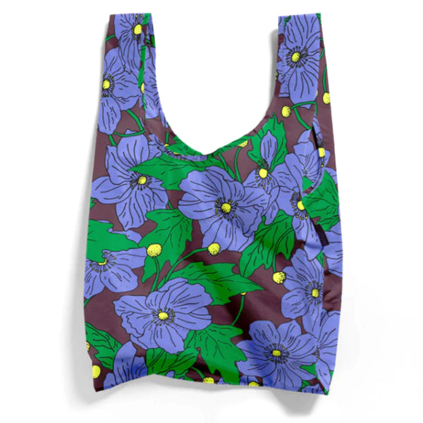 Baggu Standard Grocery Bag / Maroon Poppy