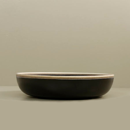 Matte Black Large Serving Bowl