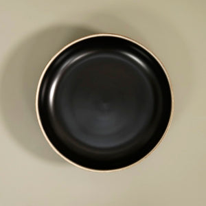 Matte Black Large Serving Bowl