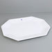 Bamboo Melamine Tray / Octagon White