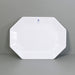 Bamboo Melamine Tray / Octagon White