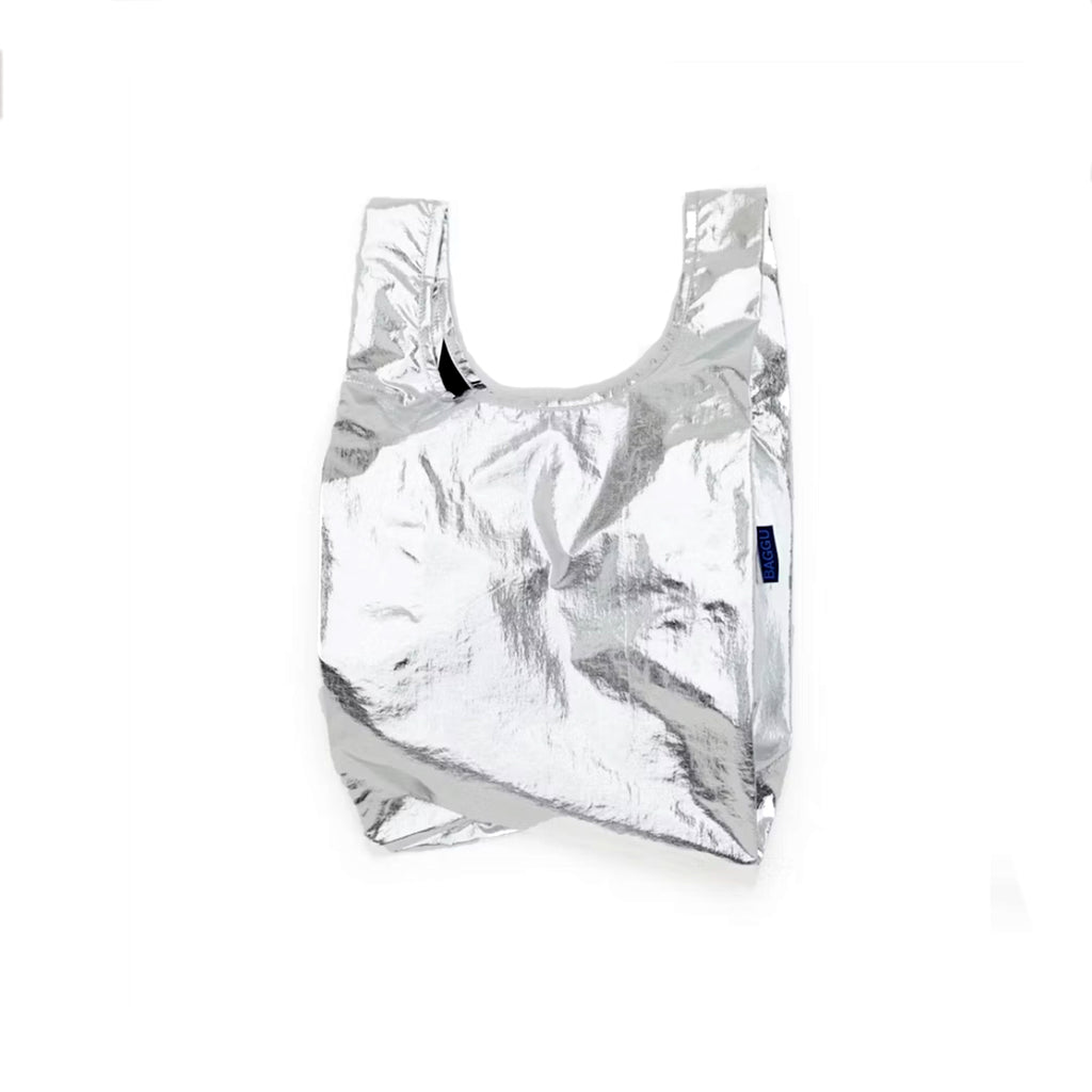 Baggu Baby Grocery Bag / Metallic Silver