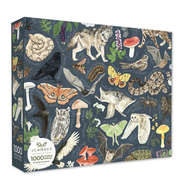 Midnight Flora & Fauna Puzzle