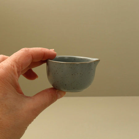 Mini Ceramic Pitcher / Blue Gray