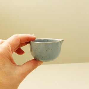 Mini Ceramic Pitcher / Blue Gray