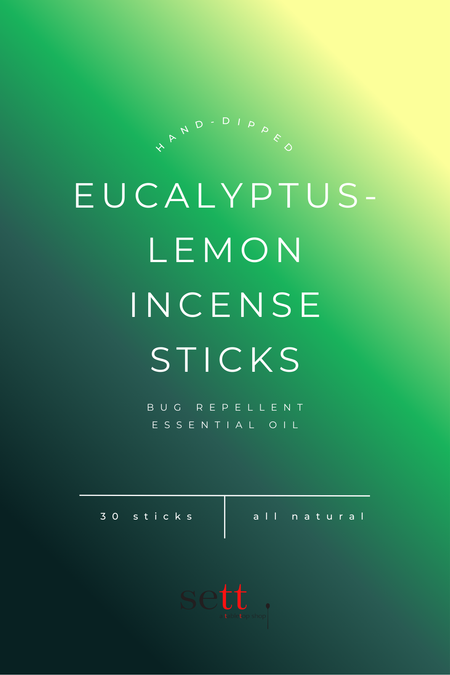 Sett House-Made Bug Repellent Incense / Eucalyptus Lemon