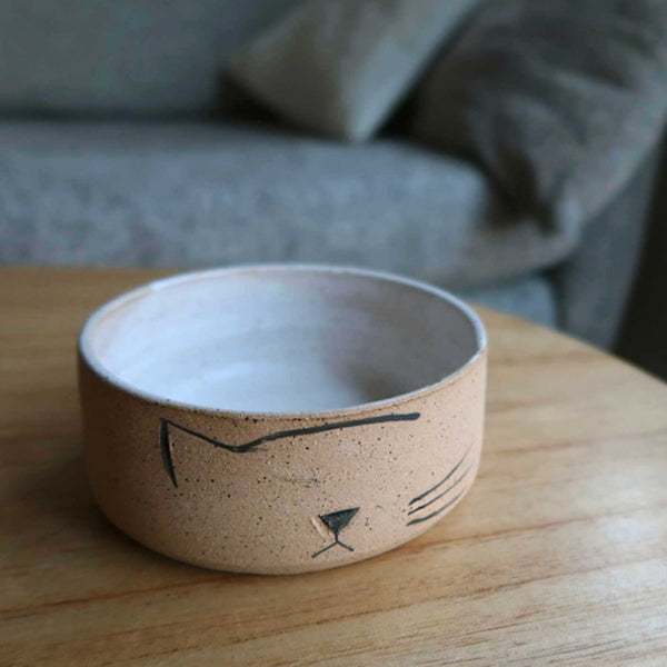 Mod Ceramic Cat Food Bowl