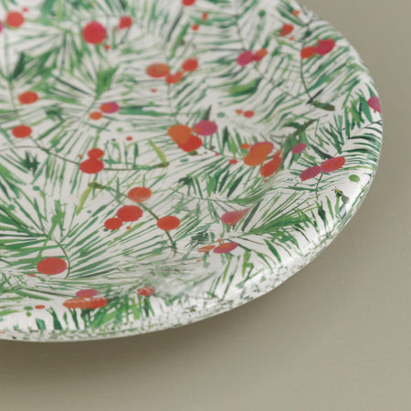 Caspari Paper Salad & Dessert Plates / Modern Pine