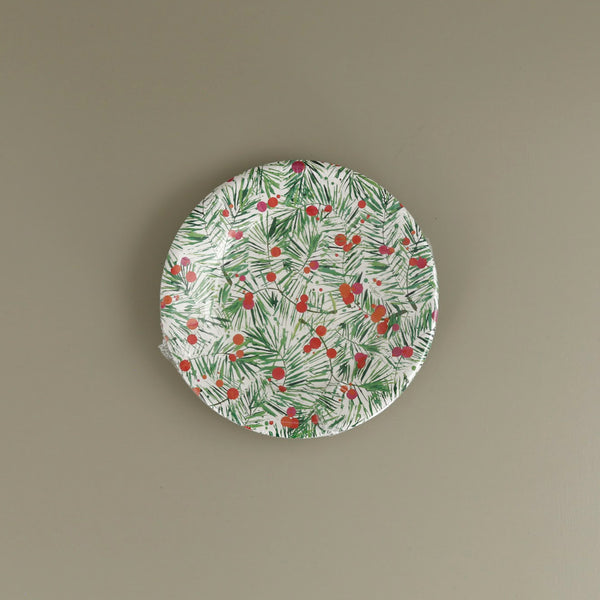 Caspari Paper Salad & Dessert Plates / Modern Pine