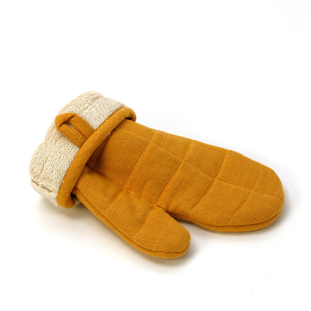 Monaco Quilted Oven Mitt / Ochre