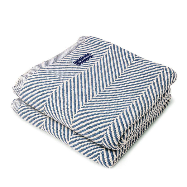 Monhegan Cotton Throw / Indigo
