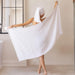 Luxury Muslin Bath Linens / White