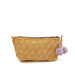 Block Print Makeup Bag / Tangier Tangerine