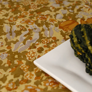 Jardin Mustard Block Print Rectangle Tablecloths