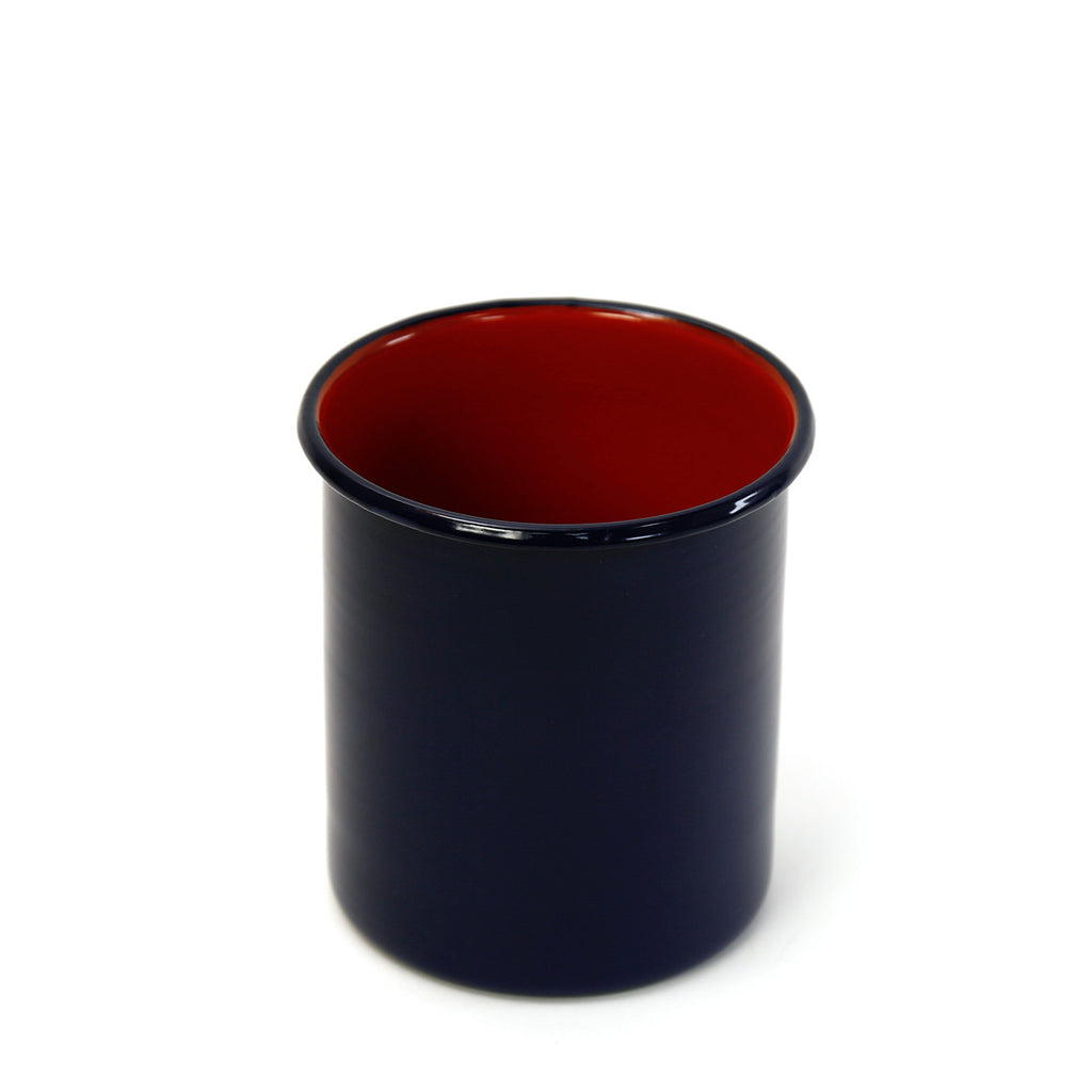 Enamel Utensil Holder / Midnight Chili
