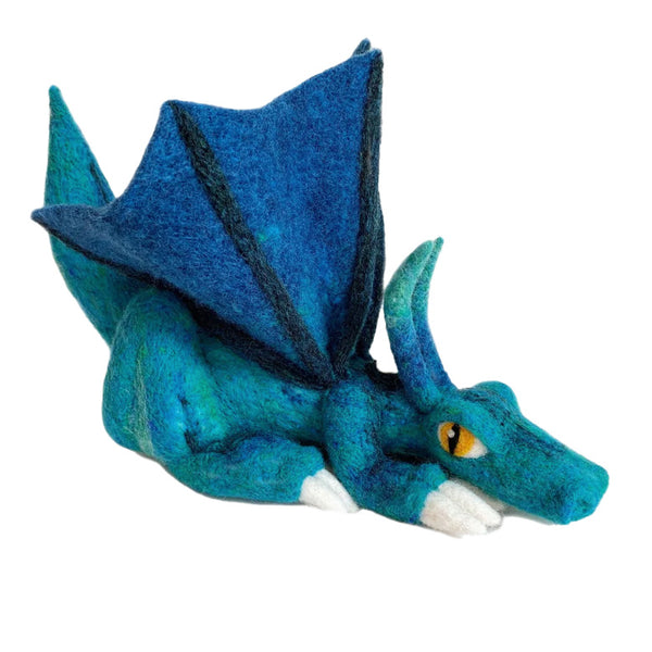 Needle Felting Kit / 10" Dragon Blue