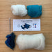 Needle Felting Kit / Dragon Hatchling Blue