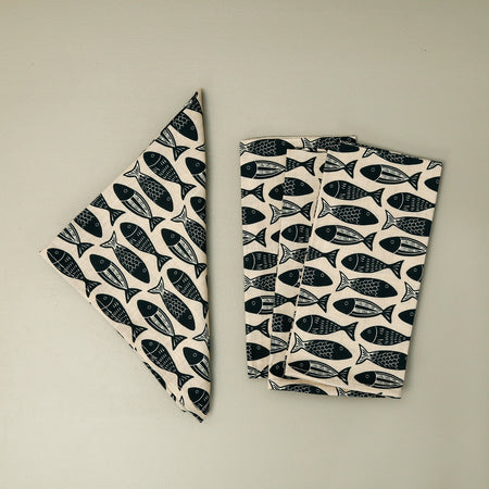 New Wing Studio Everyday Napkins / Fish