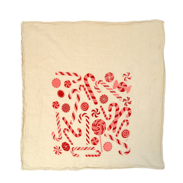 Noon Designs Organic Kitchen Towel / Candy Canes