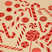 Noon Designs Organic Kitchen Towel / Candy Canes
