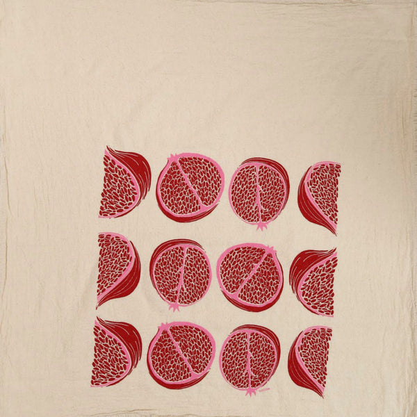 Noon Designs Organic Kitchen Towel / Pomegranate