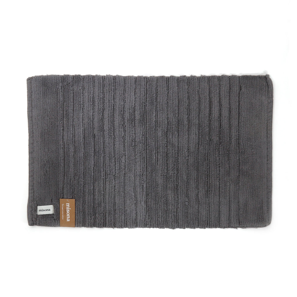 Organic Cotton Bath Mats / Dark Grey