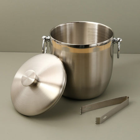Oggi Stainless Ice Bucket w/Tongs
