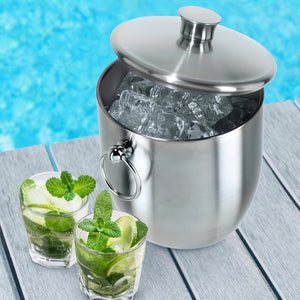 Oggi Stainless Ice Bucket w/Tongs