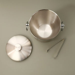 Oggi Stainless Ice Bucket w/Tongs
