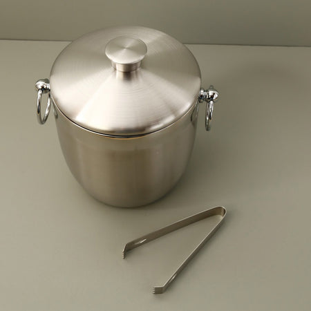 Oggi Stainless Ice Bucket w/Tongs