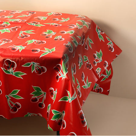 Oilcloth Tablecloth / Stella Red