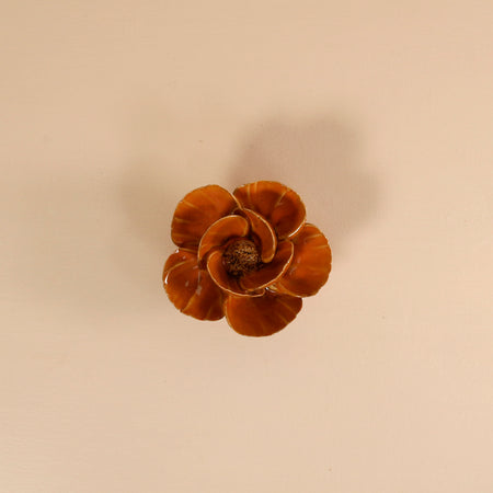 Ceramic Flower / Orange Lotus