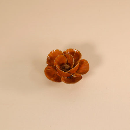 Ceramic Flower / Orange Lotus