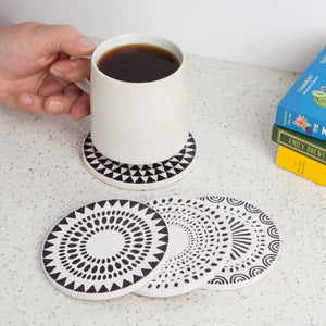 Orbit Soak up Ceramic Coaster Set (4pc)