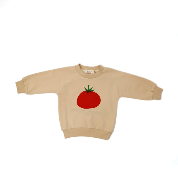 Organic Cotton Sweatshirt / Tomato