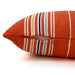 Outdoor Lumbar Pillow / French Stripe Orange