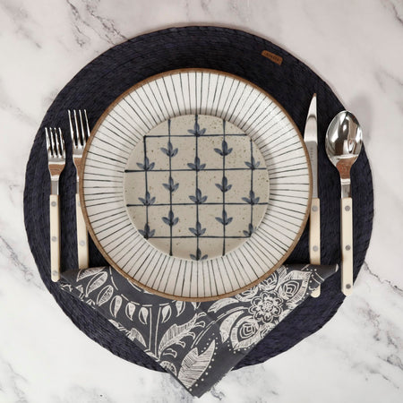 Palm Round Placemat / Marino