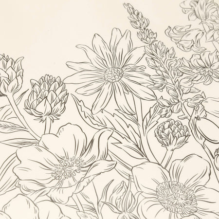 Paper Placemat Pack /  Coloring Wildflower Meadow