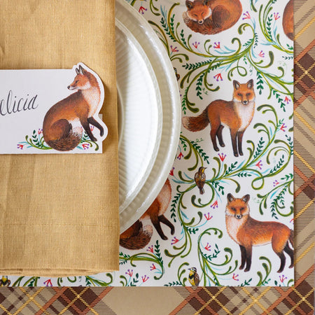 Paper Placemat Pack / Fanciful Foxes