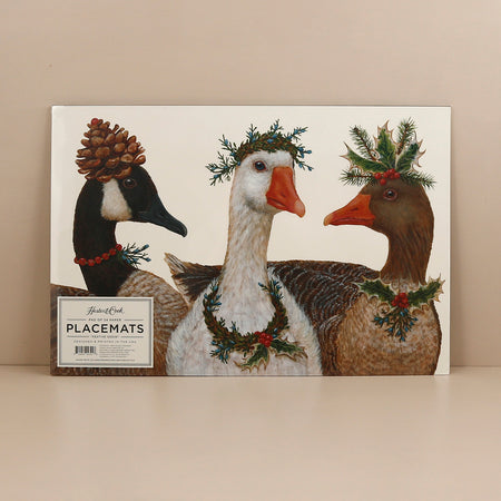Paper Placemat Pack / Festive Geese
