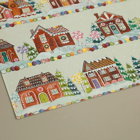 Paper Placemat Pack / Gingerbread Village