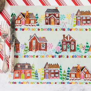 Paper Placemat Pack / Gingerbread Village