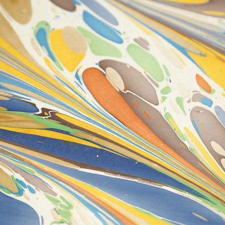 Paper Placemat Pack / Multi Color Marbled