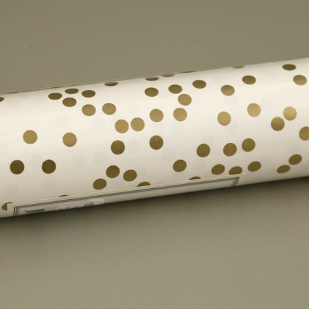 Paper Table Runner Roll 25' / Gold Confetti