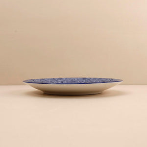 Pattern Appetizer Plate / Blue Waves