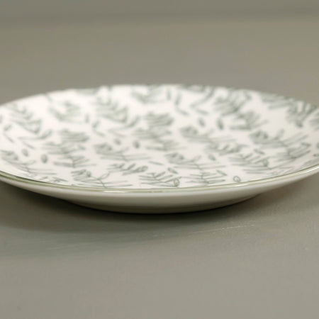 Pattern Appetizer Plate / Sage Leaf