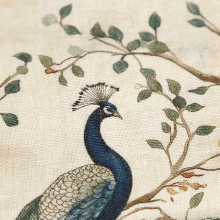Peacocks Linen Tablecloth